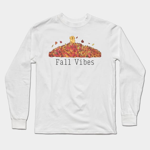 Fall Vibes Long Sleeve T-Shirt by FearingCartoons